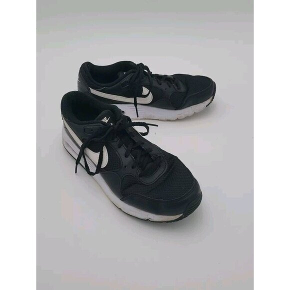 Nike Air Model CW4554-001 Sneakers Size 7.5 Youth Preowned Black Fast Shipping - Picture 1 of 9